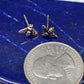 Sterling Silver Bee Post Earrings - alternate view