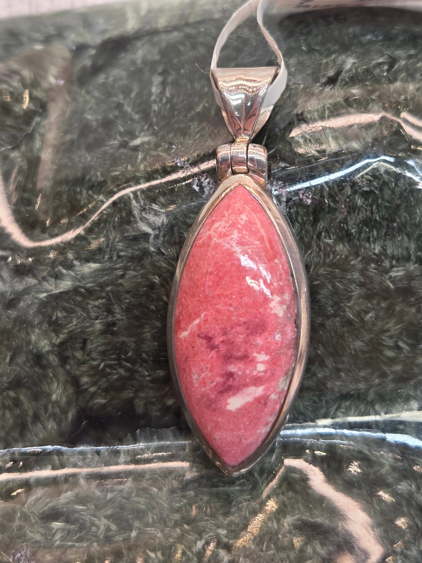 Thulite Sterling Silver Pendant