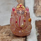 Rose Quartz Hand Painted Ganesha