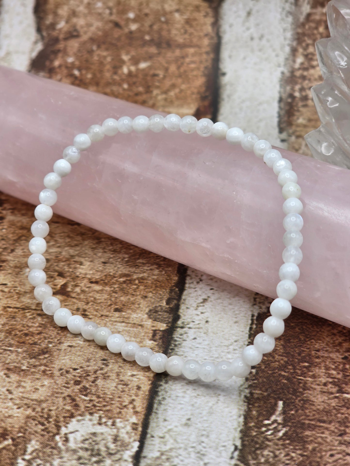 Rainbow Moonstone Stretchy Bracelet