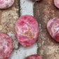 Rhodochrosite Palm Stone