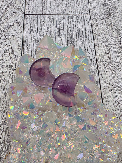 Crystal Moon Earrings