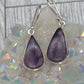 Star Amethyst Hook Earrings - alternate view