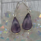 Star Amethyst Hook Earrings