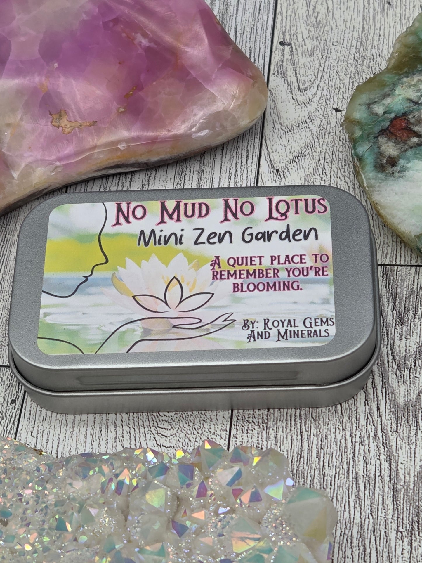 No Mud No Lotus Zen Garden - alternate view