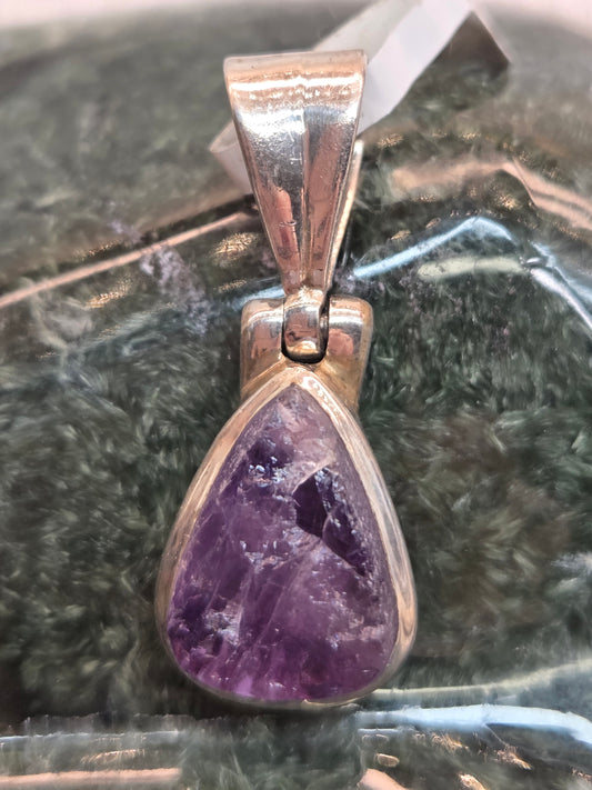 Raw Amethyst Pendant