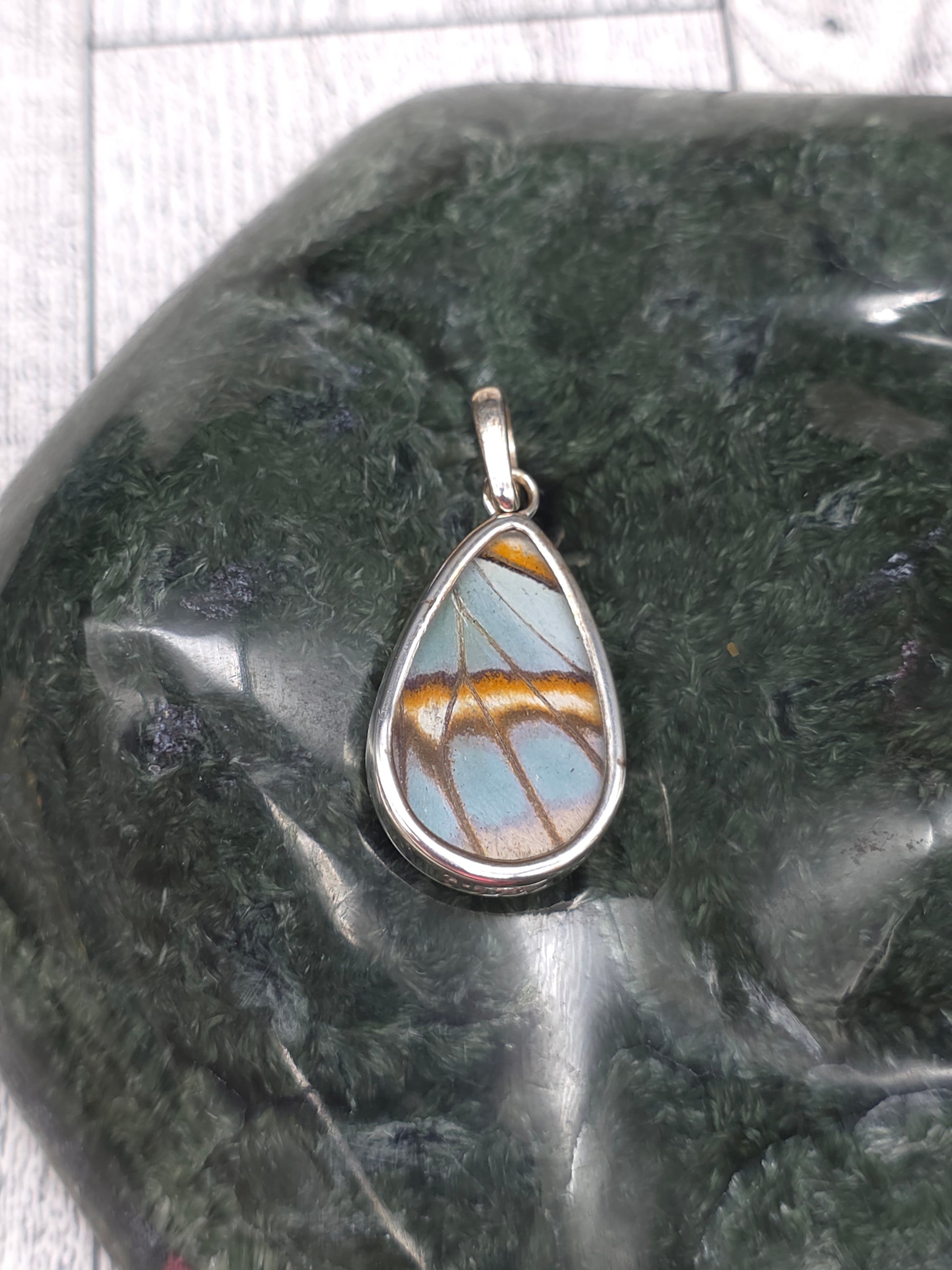 Real Butterfly Wing Pendant