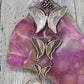 Triple Butterfly Statement Pendant - detail shot