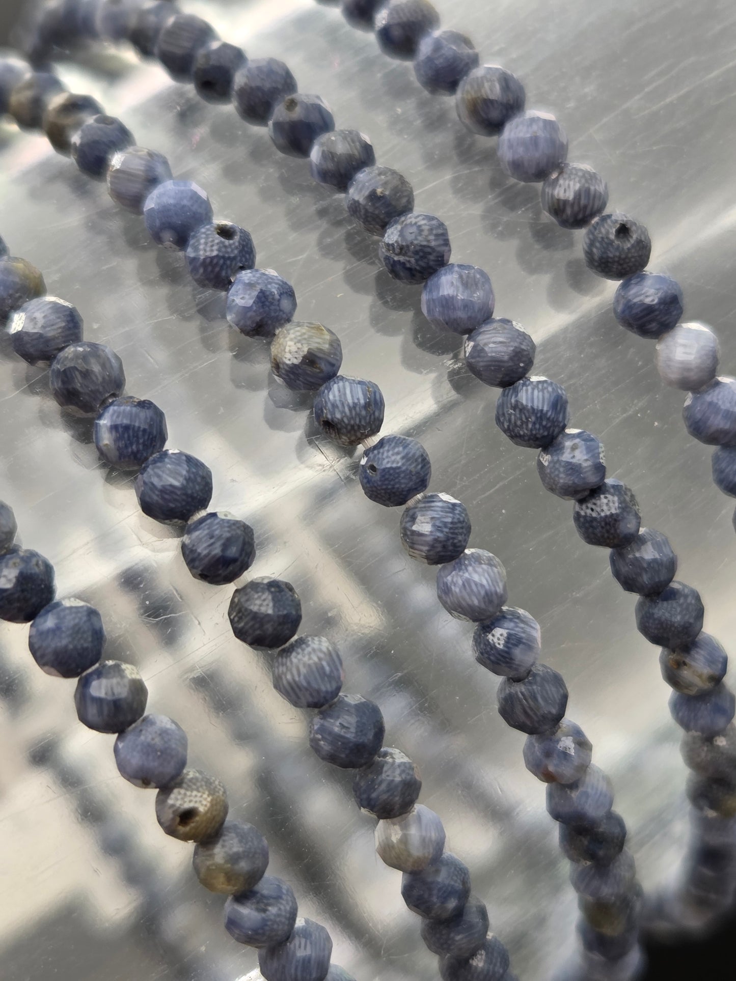 Blue Coral Stretchy Bracelet