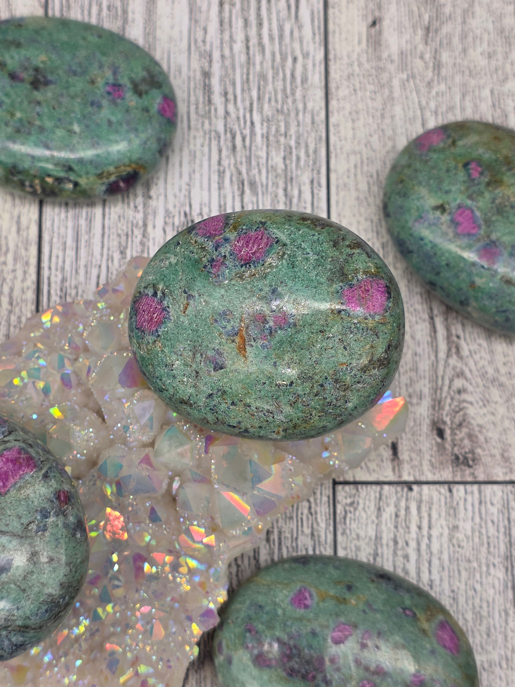 Ruby Fuchsite Palmstone