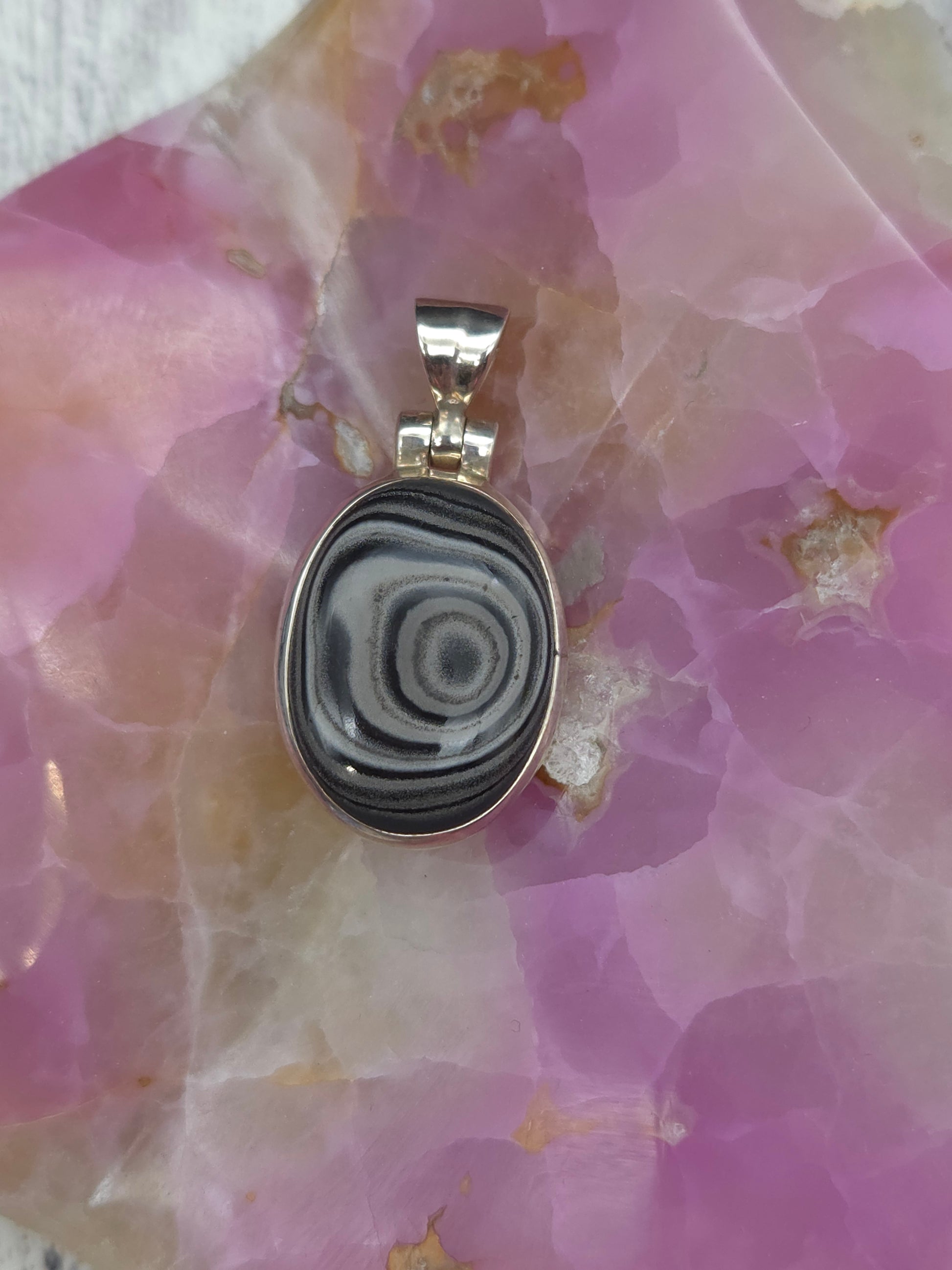 Psilomelane Pendant