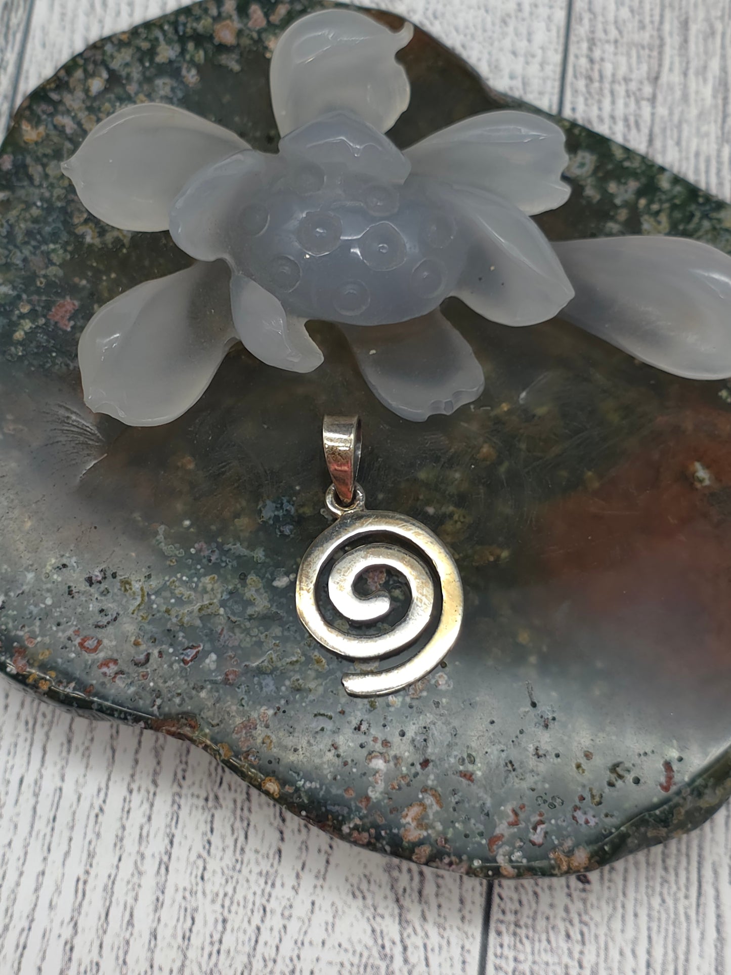 Sterling Silver Spiral Pendant