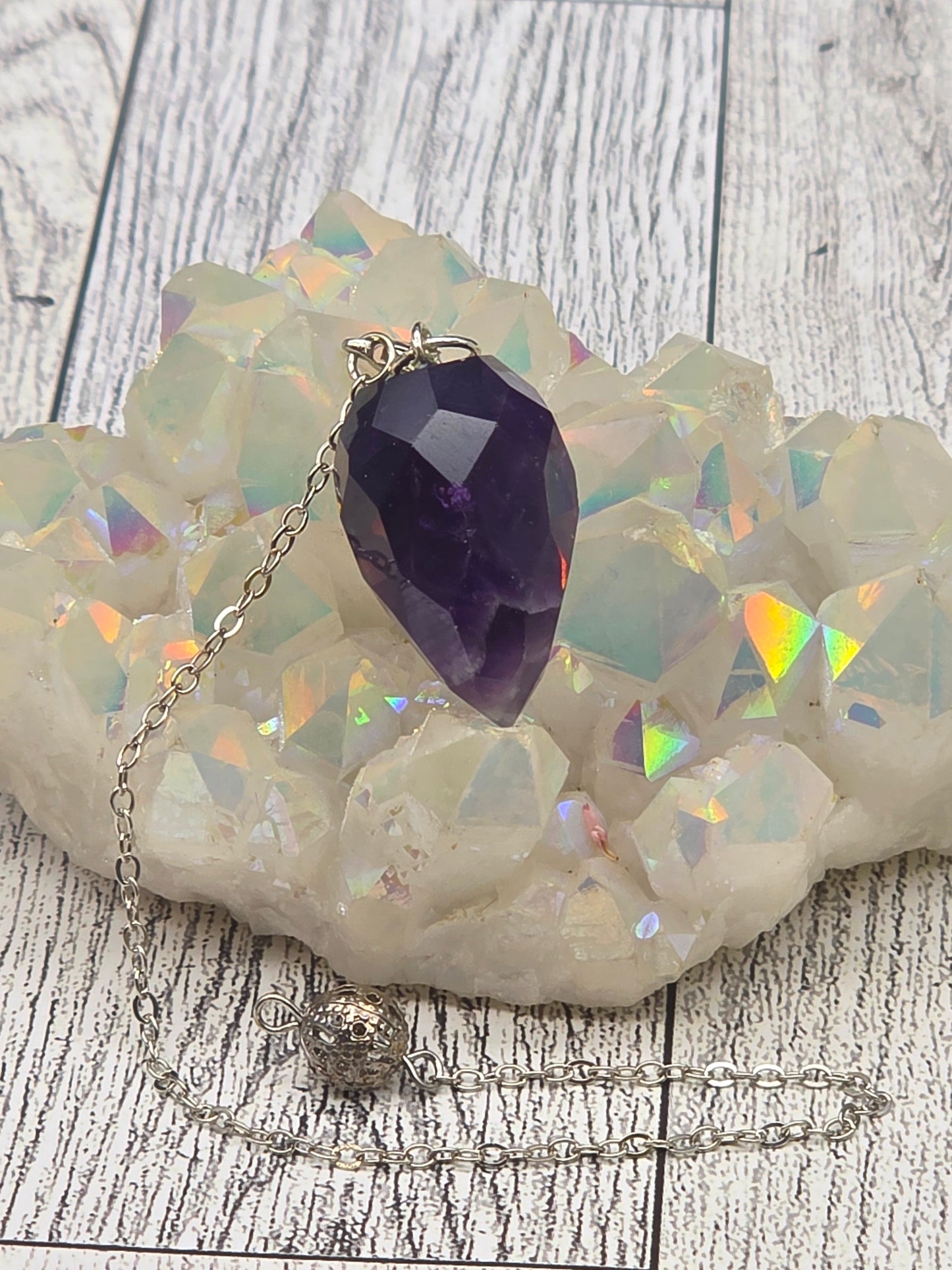 Faceted Crystal Pendulum