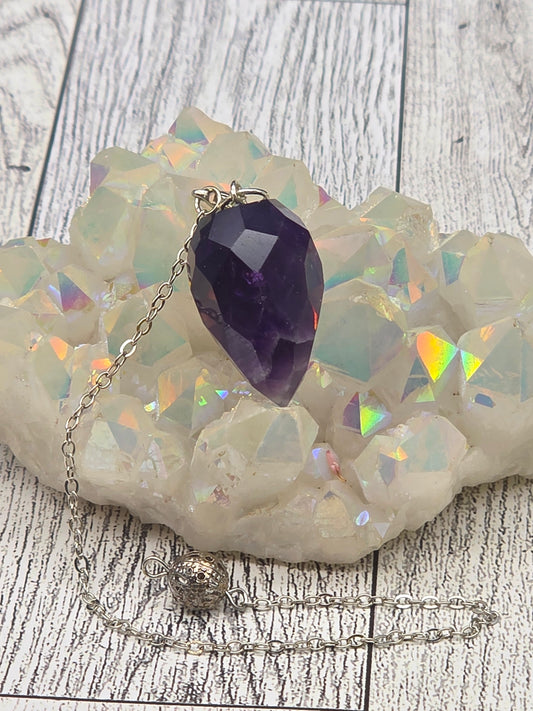 Faceted Crystal Pendulum