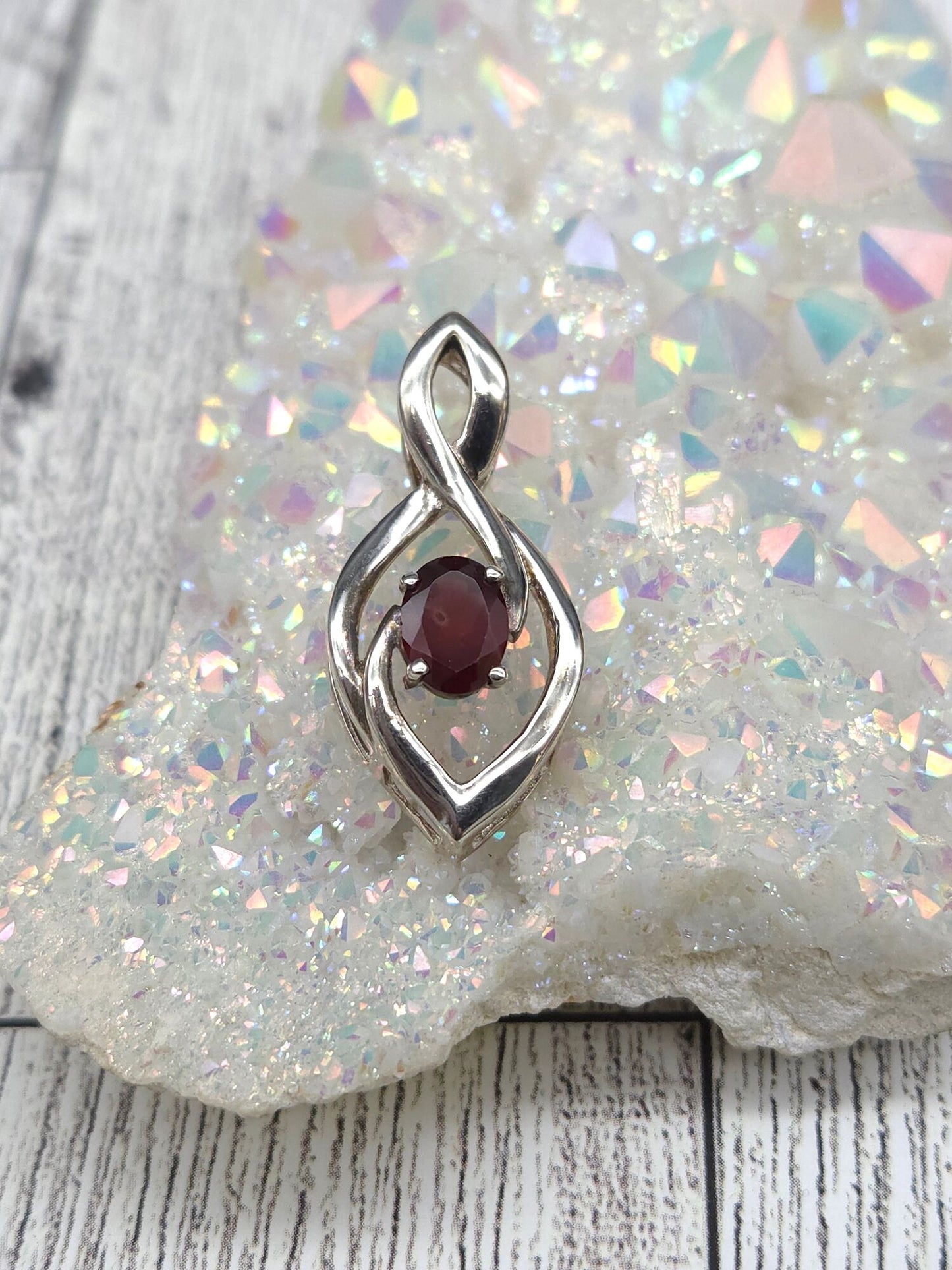 Elegant Garnet Pendant