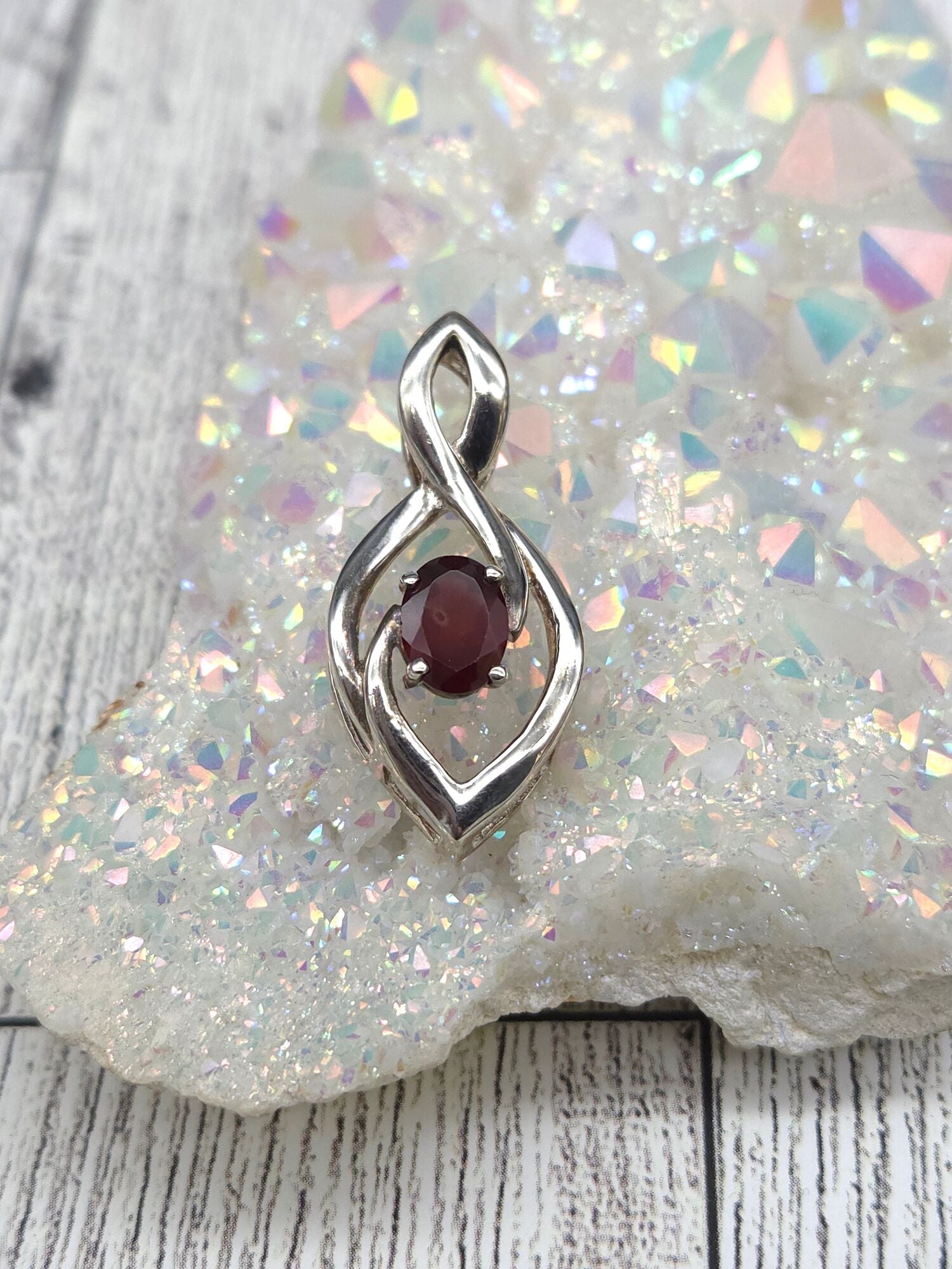 Elegant Garnet Pendant