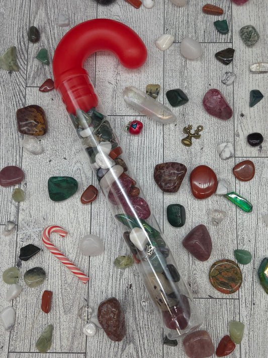 Crystal Confetti Filled Candy Cane