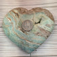 Large Caribbean Calcite Heart - alternate view