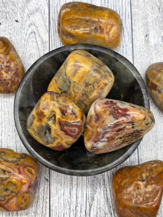 Crazy Lace Agate Tumble