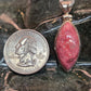 Thulite Sterling Silver Pendant - alternate view