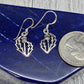 Sterling Silver Thistle Hook Earrings - alternate view