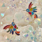 Gemstone Bird Post Earrings