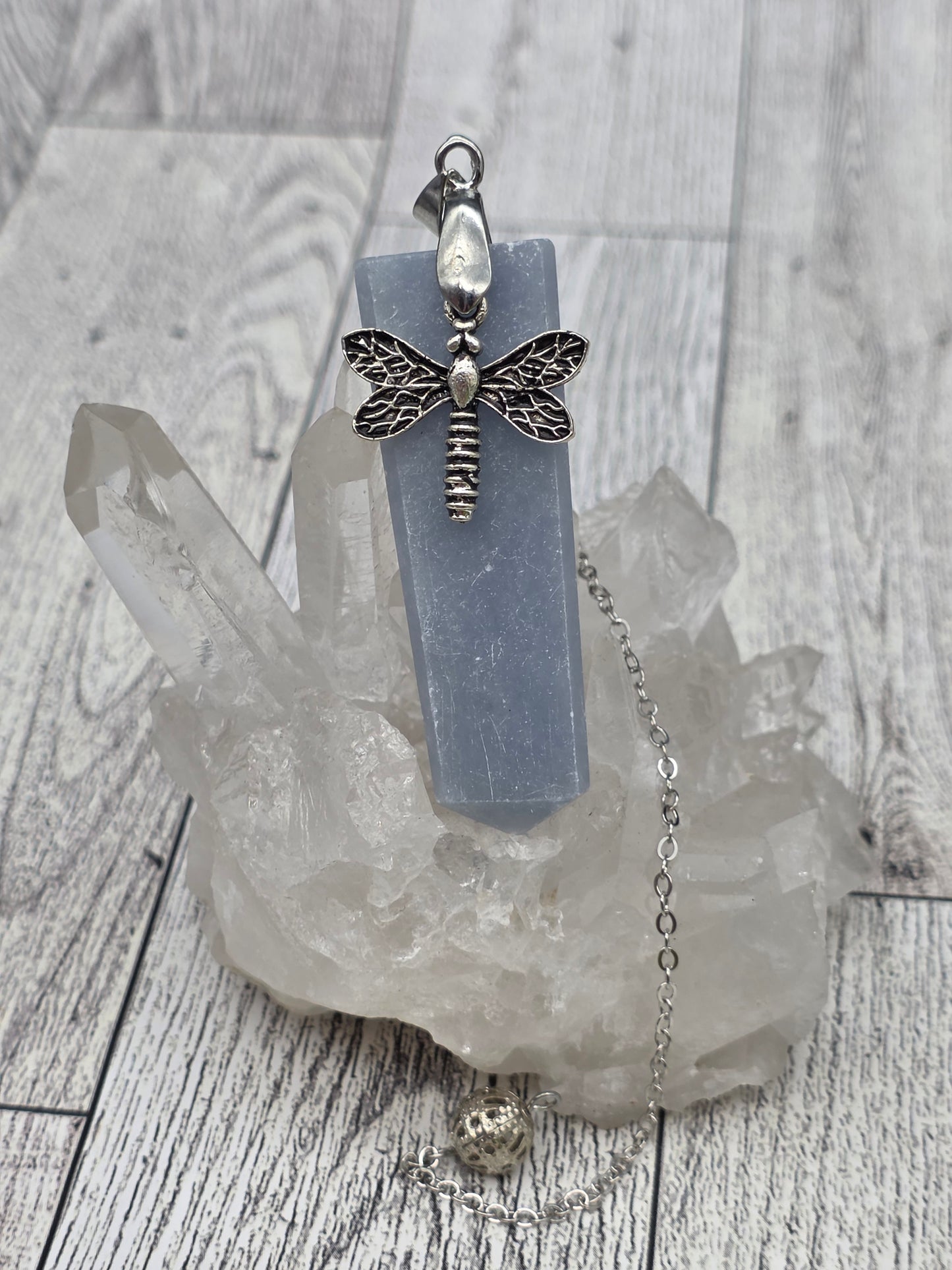 Crystal Dragonfly Pendulum