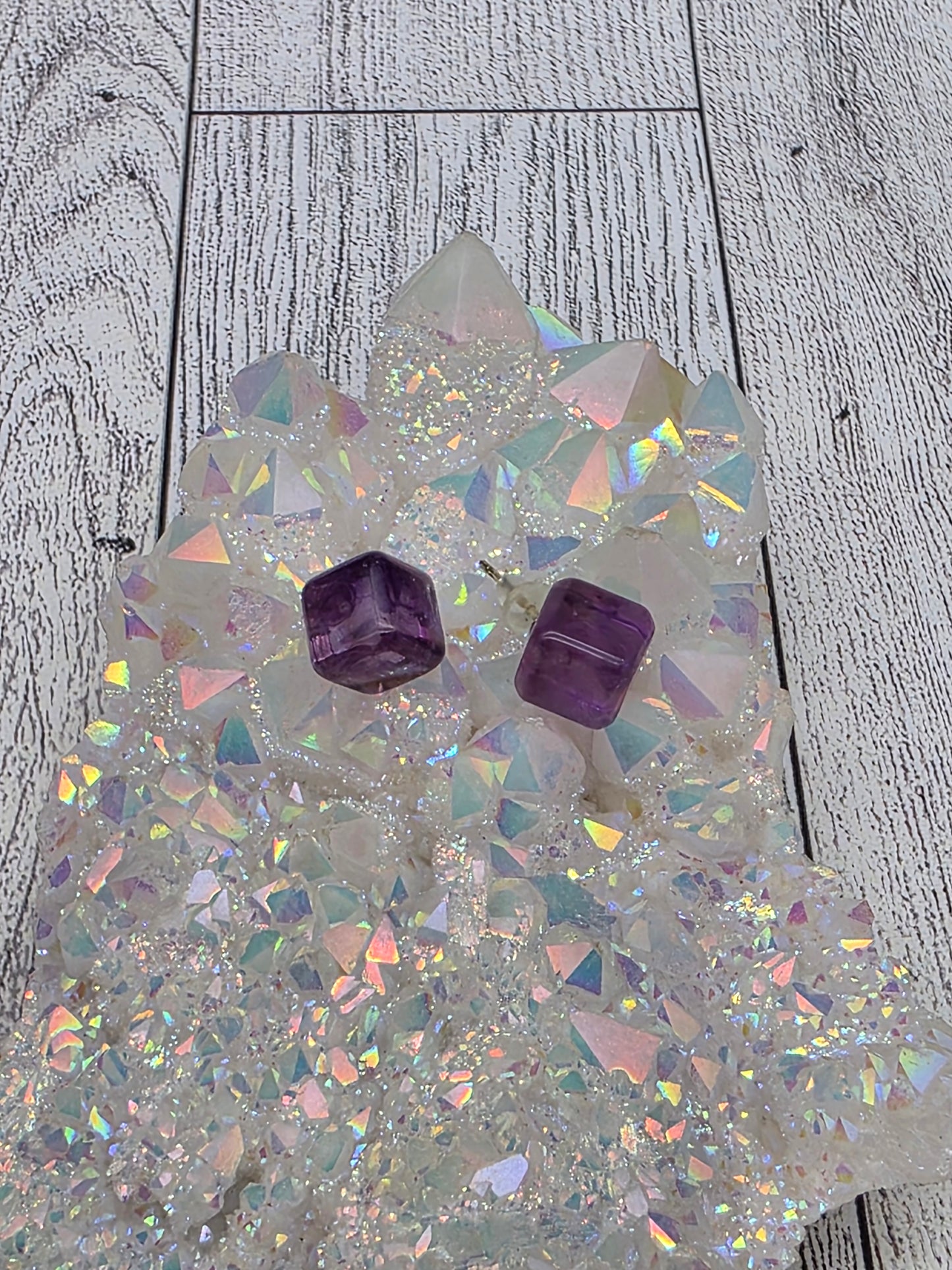 Crystal Cube Earrings