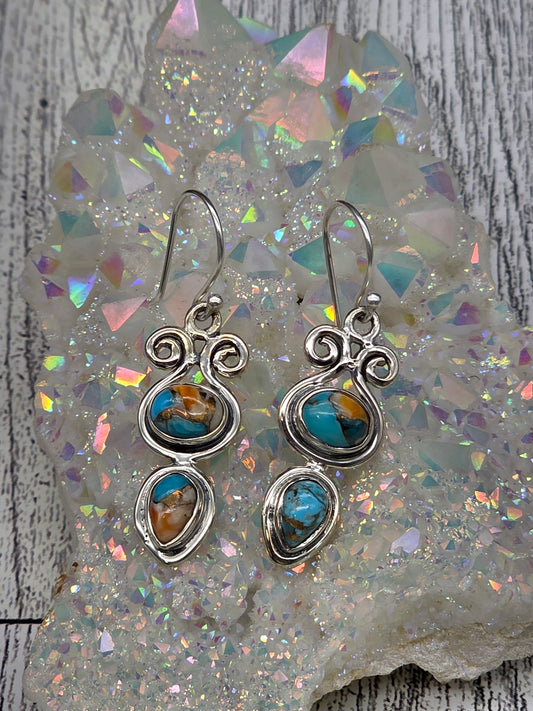 Spiny Oyster Hook Earrings