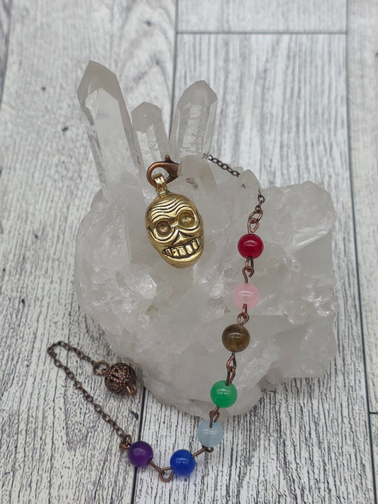Brass Skull Pendulum