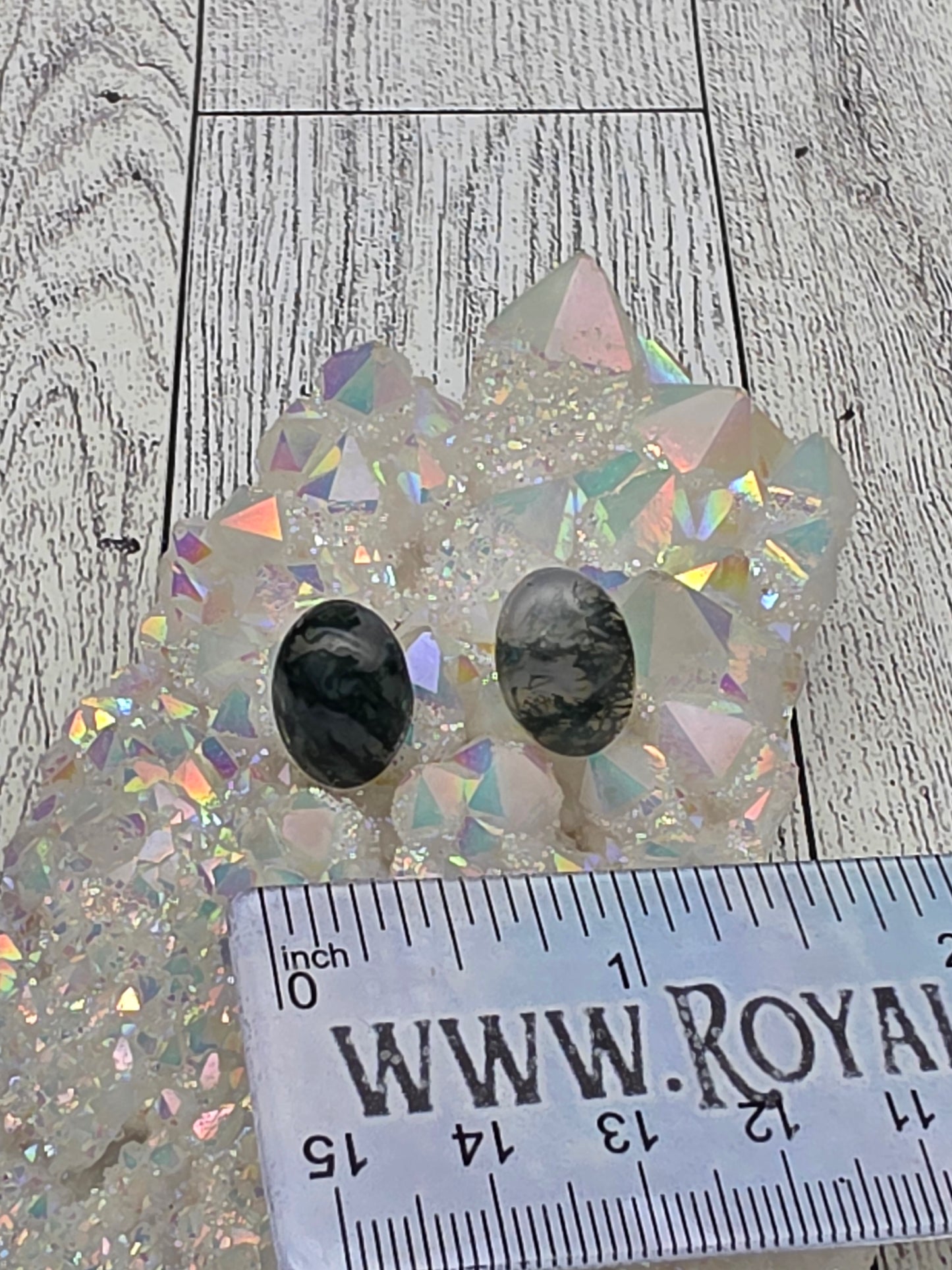 Oval Crystal Earrings