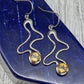 Modern Sterling Silver Citrine Earrings