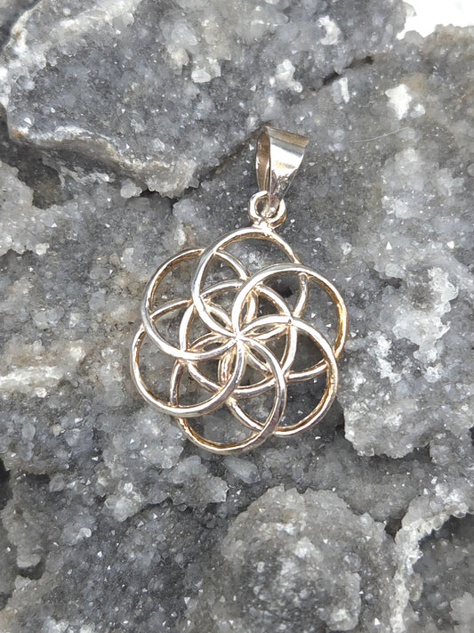 Sterling Silver Flower of Life Pendant