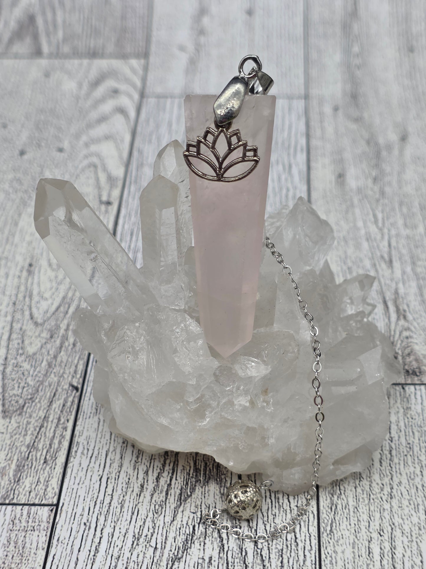 Crystal Lotus Pendulum