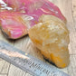 Yellow Druzy Agate Skull - detail shot