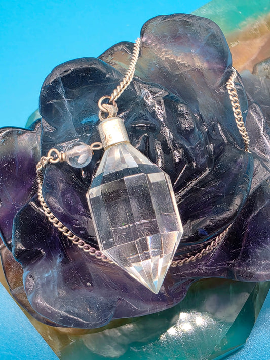 Clear Quartz Double Terminated Vogel Pendulum