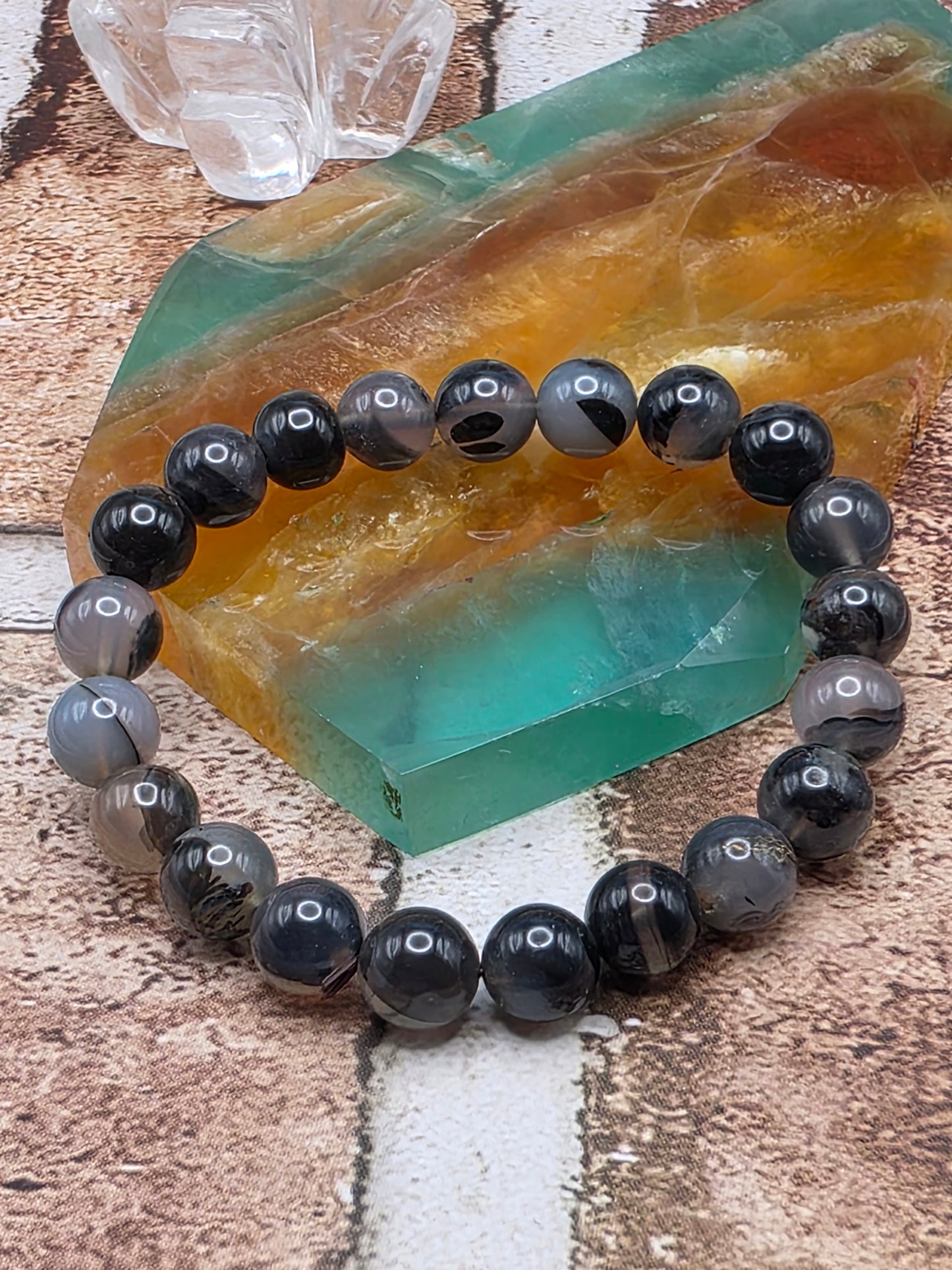 Volcanic Agate Stretchy Bracelet