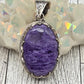 Sterling Silver Charoite Pendant