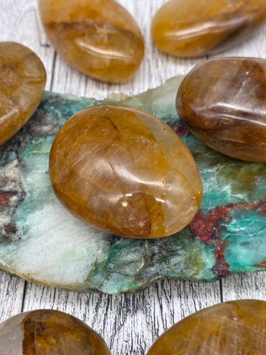Golden Healer Quartz Palmstone