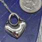 Sterling Silver Heart Necklace - alternate view