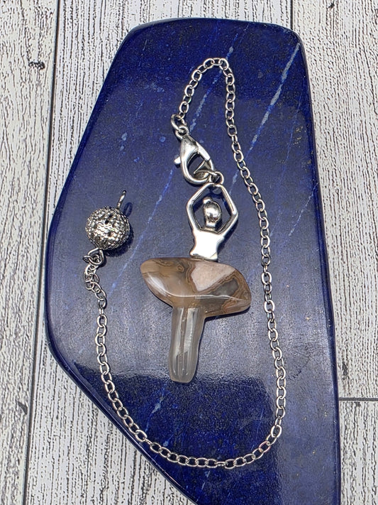Flower Agate Dancer Pendulum