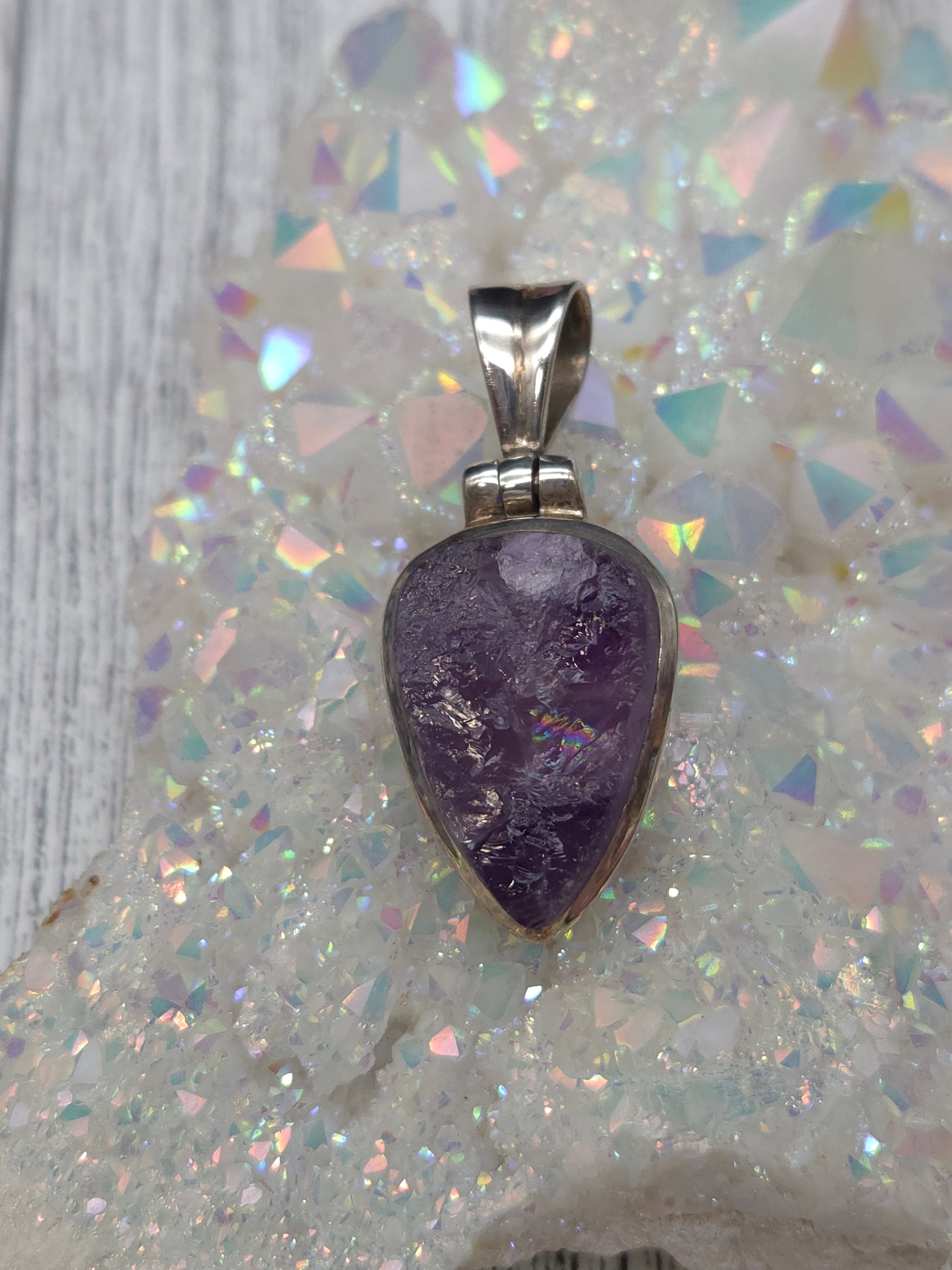 Raw Amethyst Pendant