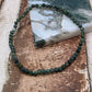 Faceted Moss Agate Stretchy Bracelet