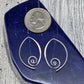 Sterling Silver Spiral Earrings - alternate view