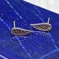 Sterling Silver Angel Wing Post Earrings