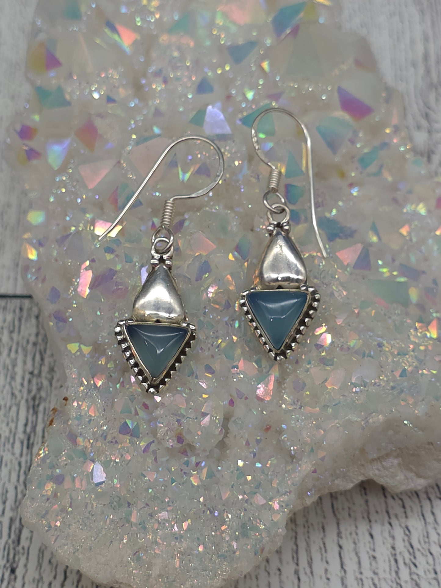 Aquamarine Hook Earrings