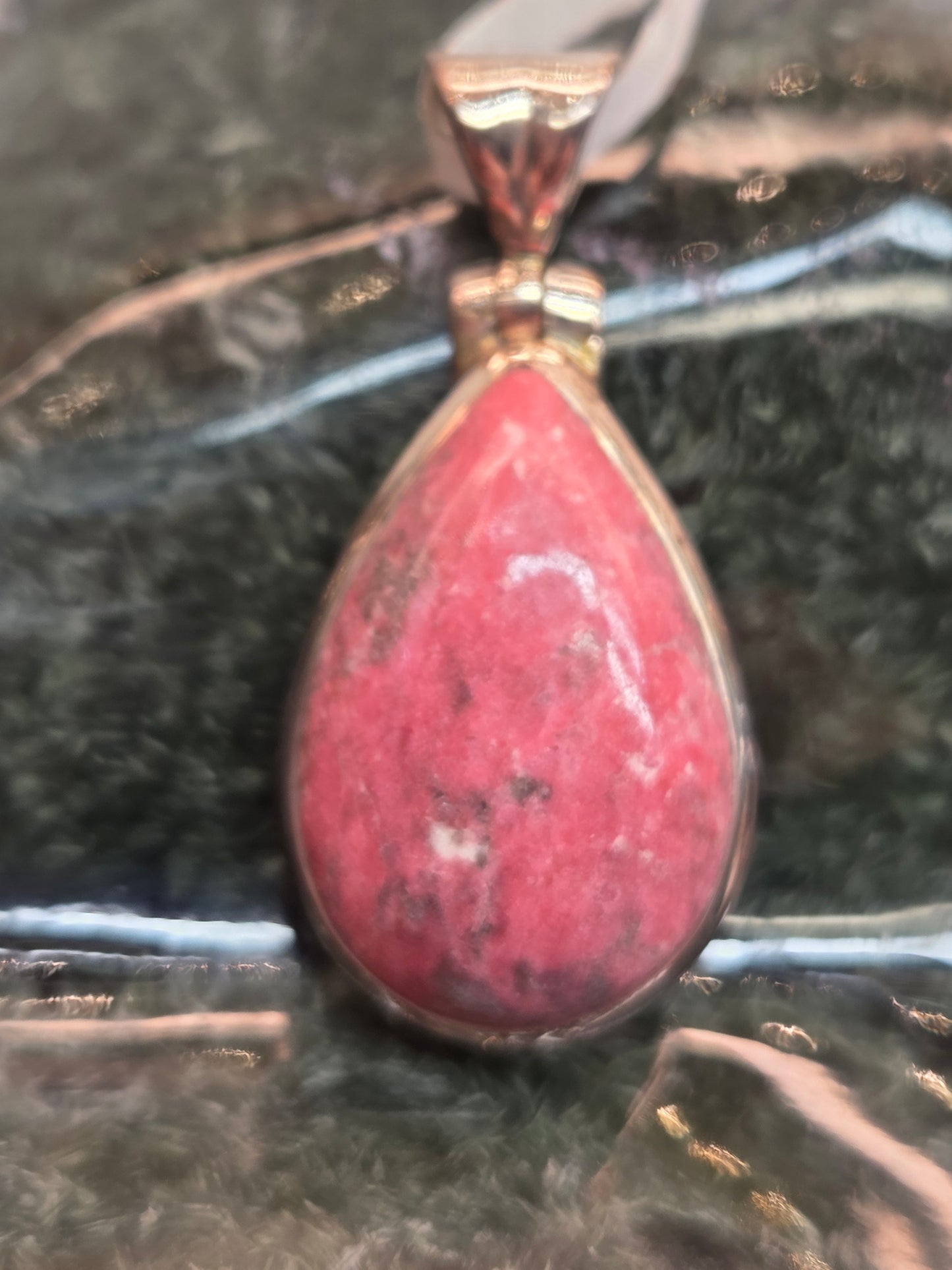 Thulite Sterling Silver Pendant