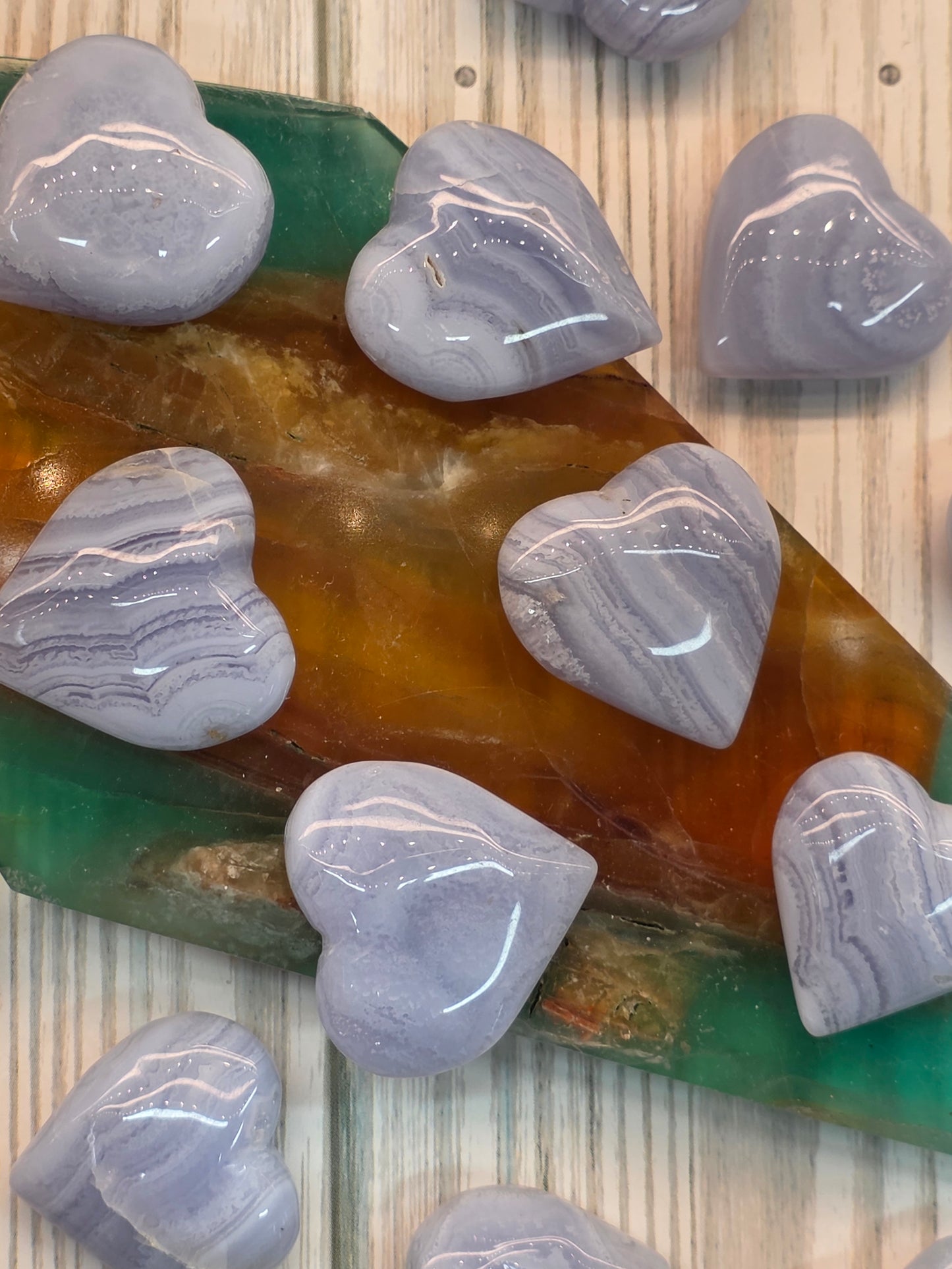 Blue Lace Agate Heart