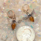 Baltic Amber Bee Hook Earrings - alternate view