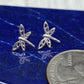Dainty Sterling Silver Dragonfly Post Earrings - alternate view